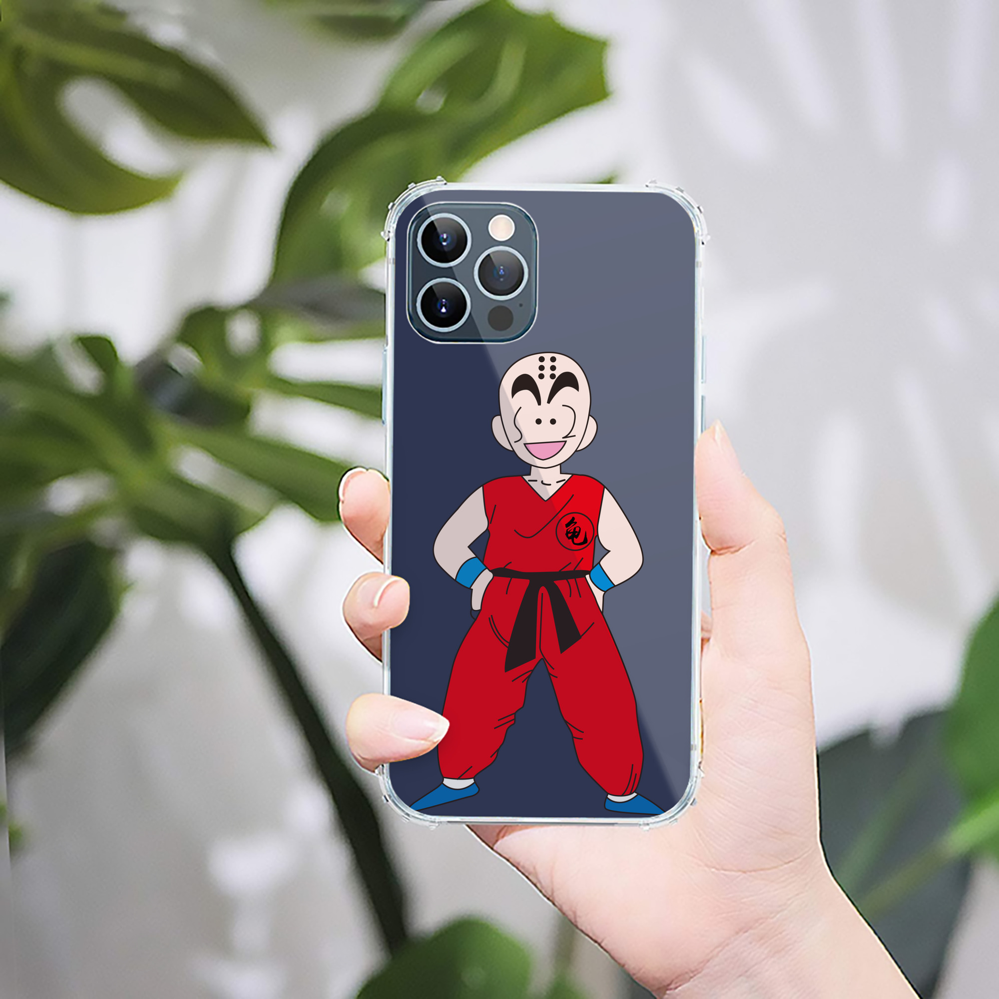 （画像用） ドラゴンボール クリリン DRAGON BALL krillin 【iPhone 12シリーズ対応】透明スマホケース（クリアソフトケース）